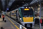 Outbound DMU's wait to depart from Heuston